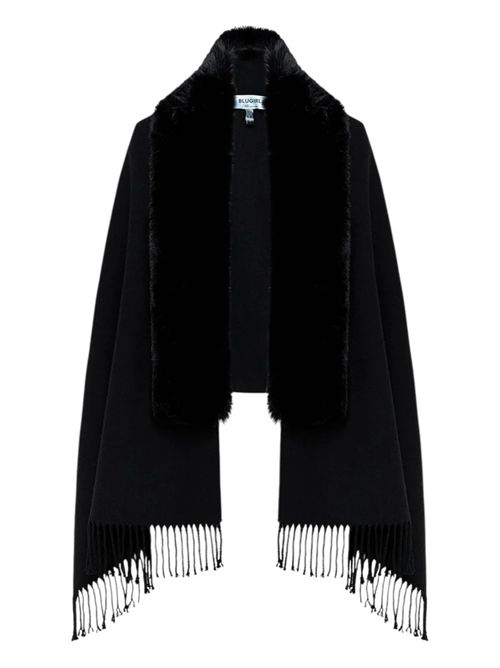 Stola in maglia con collo faux fur BLUGIRL BLUMARINE | PF5016T0300/22222